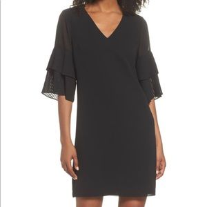 Sam Edelman Pleat Sleeve Shift Dress Size: 8